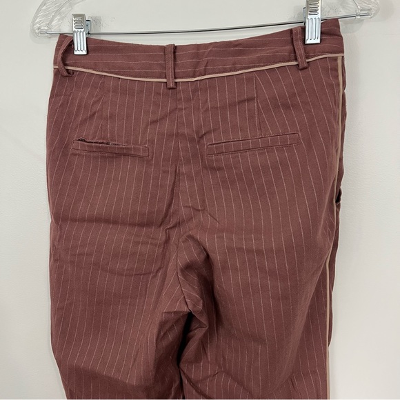 Anthropologie Harlyn Striped Cropped Trouser Pants Size XS - Picture 8 of 12
